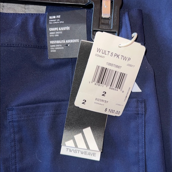Adidas Women’s Golf Pants – Size 2 – Navy (NWT) - Picture 2 of 3